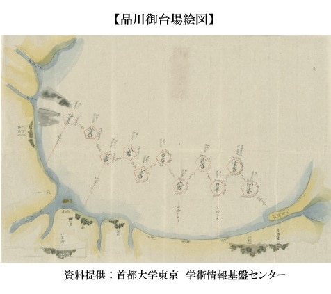 品川御台場絵図